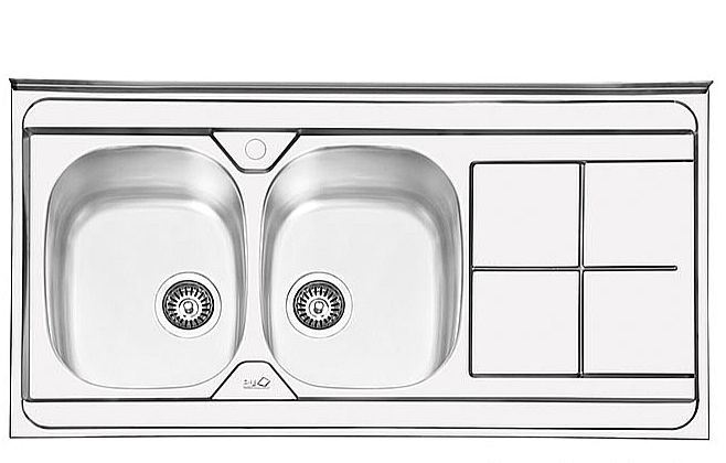 سینک ایلیا استیل مدل1041 فانتزی روکار